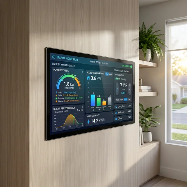 a premium smart home network energy dashboard